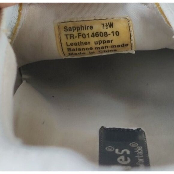 Clogs White Leather Work Comfort Nurse Truffles Slip On Sapphire 7.5W Arch Supp - Picture 7 of 11